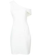 Milly Cressida One Shoulder Fitted Dress - White