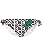 Dolce & Gabbana Logo Bikini Bottoms - Hn92a Dg Mania Fdo. Nero