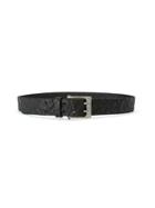 Ivo Scunzani - Textured Belt - Men - Leather - M, Black, Leather
