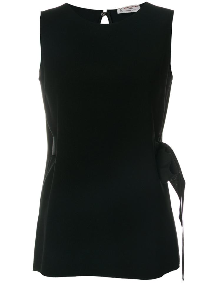 Alberto Biani Back Keyhole Tank Top - Black