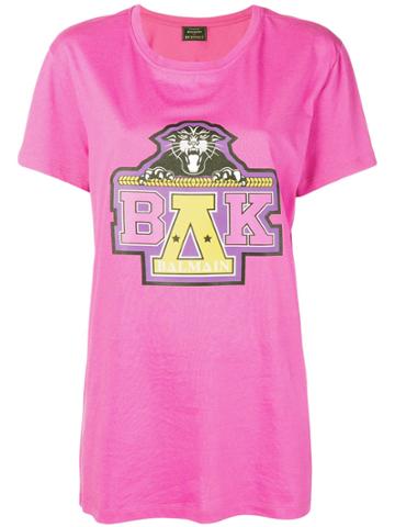 Balmain X Beyonce Printed T-shirt - Pink & Purple