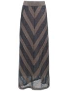 Alcaçuz Glaucia Long Skirt - Blue