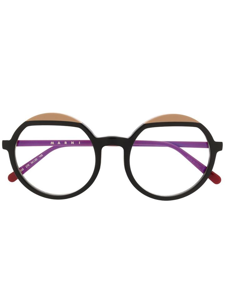 Marni Eyewear Oversize Round-frame Glasses - Red