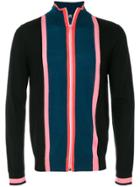 Ps By Paul Smith Striped Zip Up Sweatshirt - Multicolour