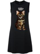 Dolce & Gabbana Crowned Kitten Patch Shift Dress