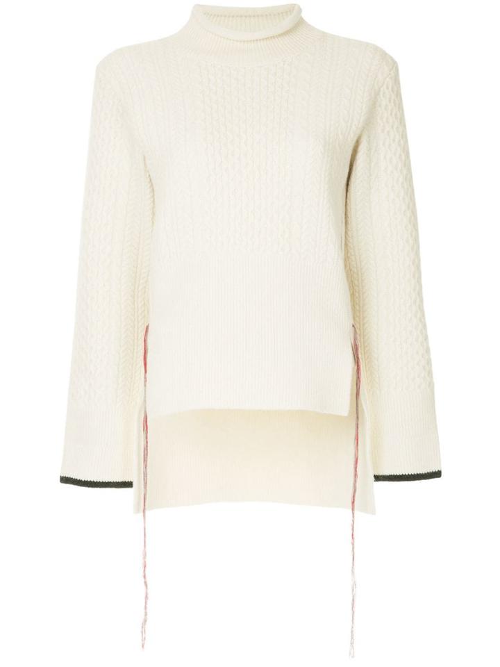 Eudon Choi High Low Hem Jumper - White