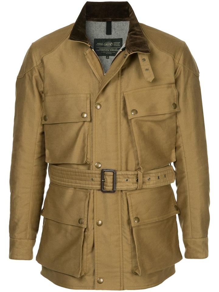 Addict Clothes Japan Military Belted Jacket - Brown