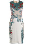 Versace Collection Floral Dress - Neutrals