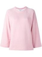 Ymc Wide Sleeve Sweatshirt, Women's, Size: Xs, Pink/purple, Cotton/polyester/viscose