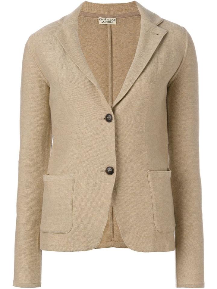 Lardini Diantha Blazer, Women's, Size: 48, Nude/neutrals, Cotton