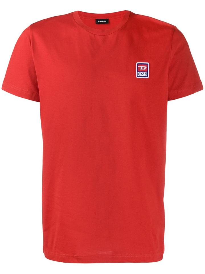 Diesel Logo Patch T-shirt - Red