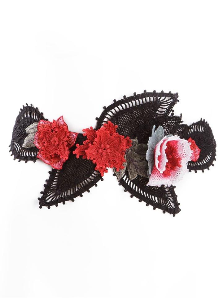 Martha Medeiros Floral Lace Belt