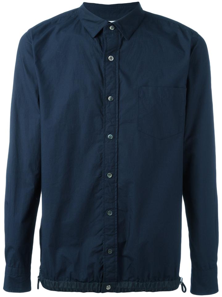 Sacai Drawstring Pull Shirt - Blue