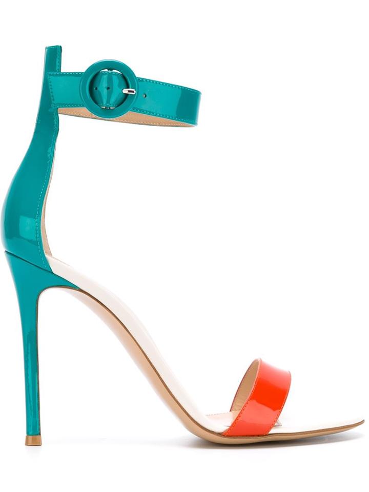 Gianvito Rossi Portofino Sandals, Women's, Size: 39, Green, Leather