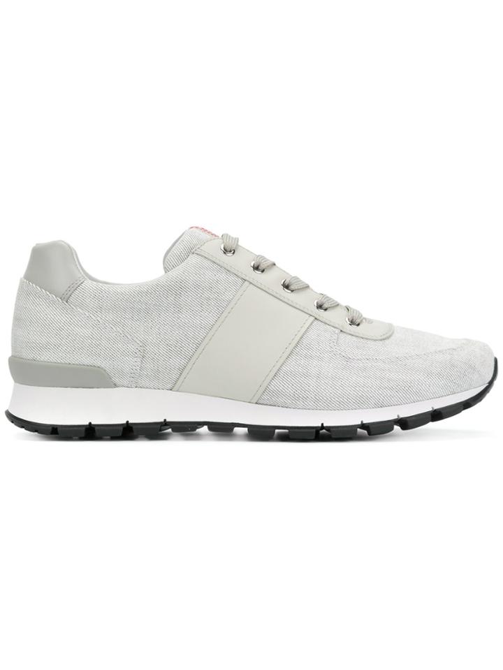 Prada Lace-up Sneakers - Grey