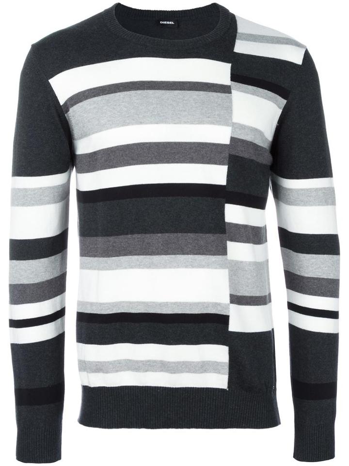 Diesel Striped Sweatshirt, Men's, Size: Small, Cotton
