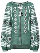 Vita Kin Ethnic Tassel Blouse - Green