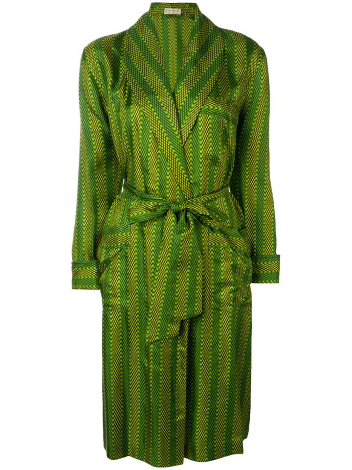 Ken Scott Vintage Patterned Robe Jacketshawl Lap - Green