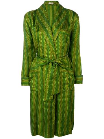 Ken Scott Vintage Patterned Robe Jacketshawl Lap - Green