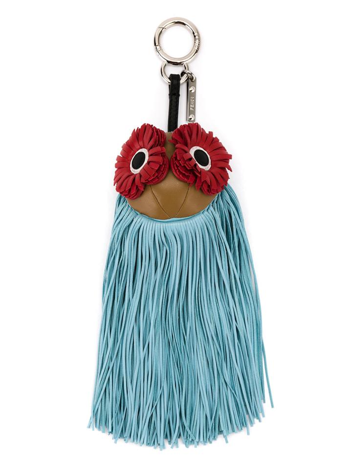 Fendi Fringe-eyes Charm - Blue
