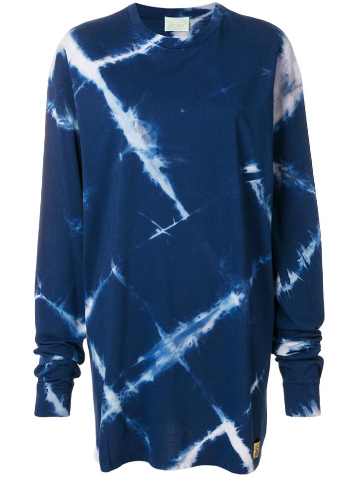 Aries Printed Sweatshirt Dress - Blue