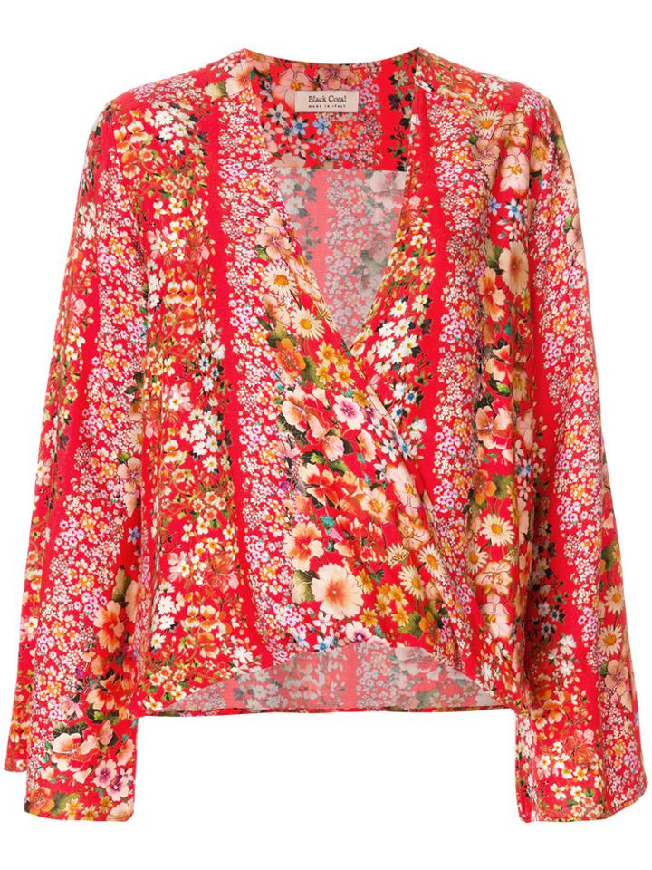 Black Coral Dali Blouse - Red