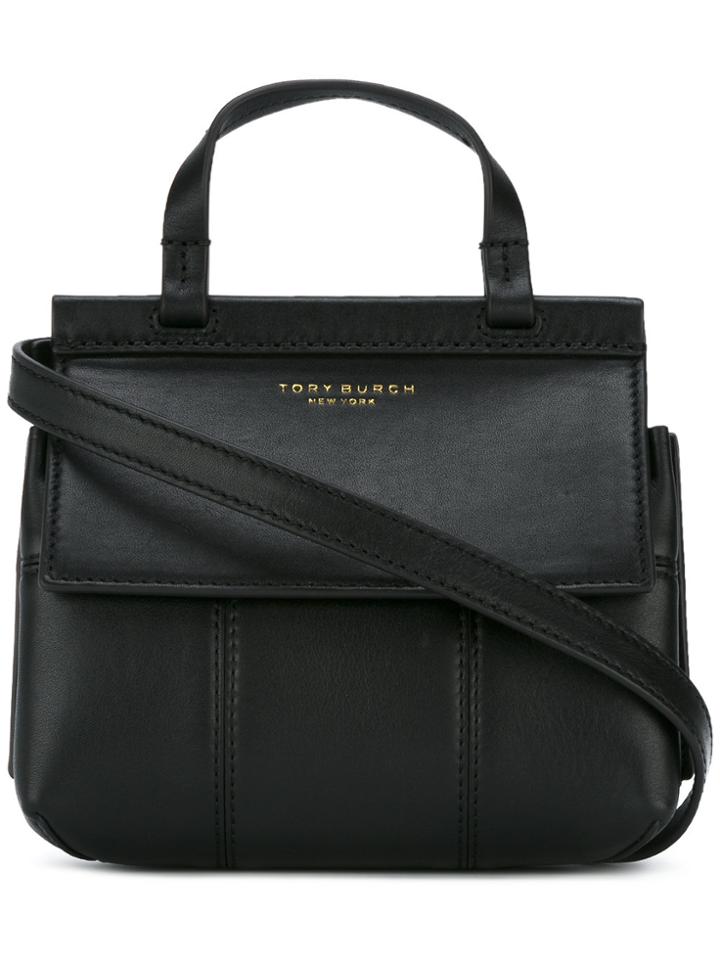 Tory Burch Block T Mini Tote - Black