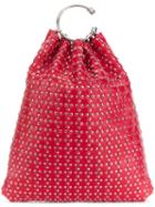 Red Valentino Red(v) Studded Tote
