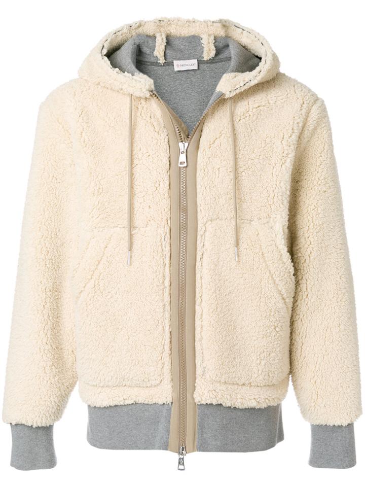 Moncler Shearling Jacket - Nude & Neutrals