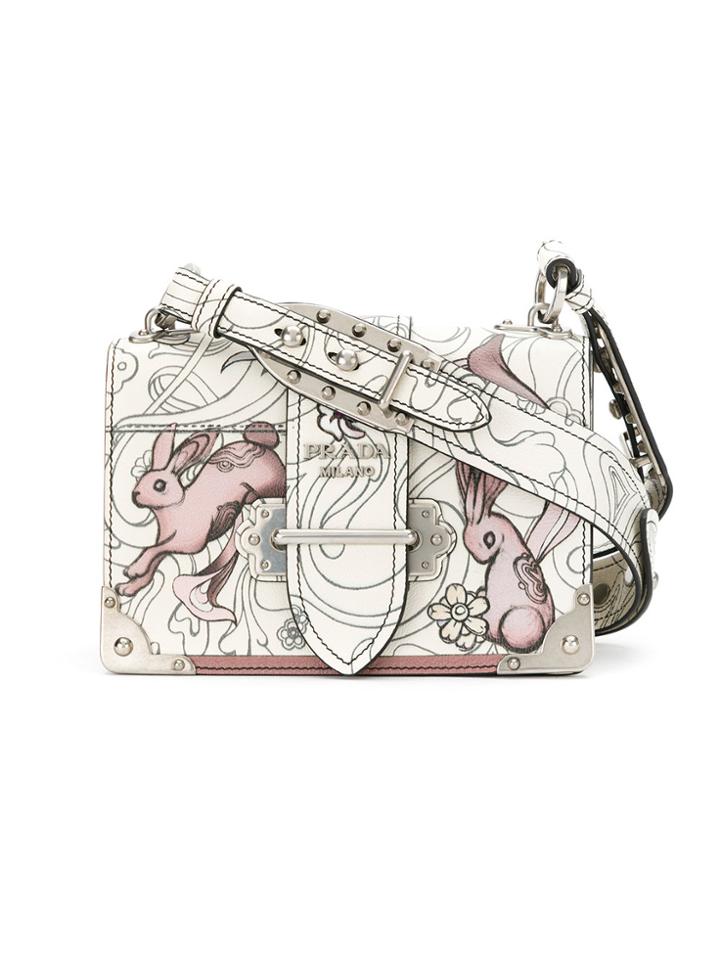 Prada Cahier Printed Shoulder Bag - Multicolour