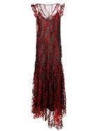 Opening Ceremony Tulle Layer Maxi Dress, Women's, Size: 4, Red, Polyester/nylon