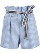Lemlem 'mara' Shorts, Women's, Size: Small, Blue, Cotton/kapok