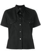 Aspesi Structured Short Sleeved Shirt - Black