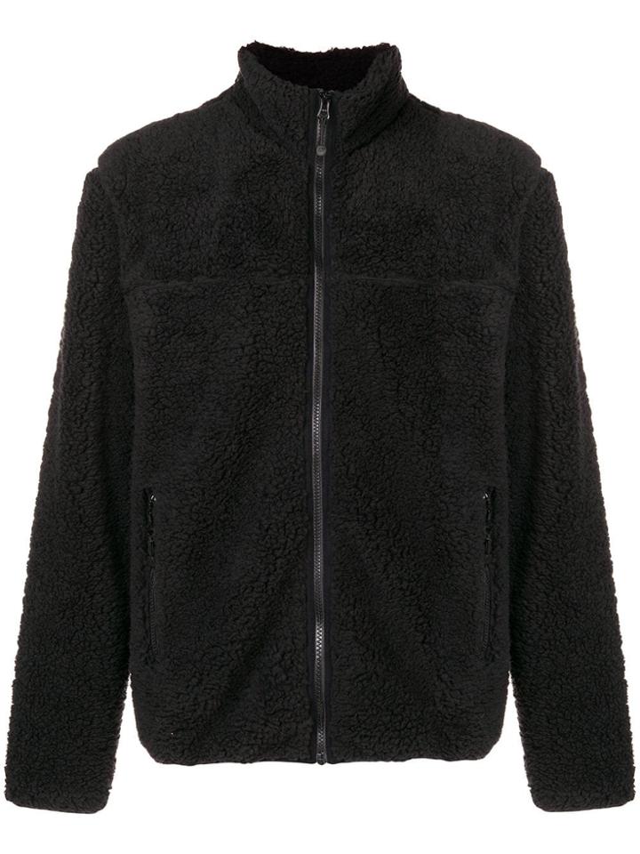 Stussy Furry Zip Jacket - Black