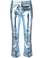 Rossignol Metallic Three-quarter Trousers, Women's, Size: 36, Blue, Polyester