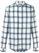 A.p.c. Checked Shirt, Men's, Size: Large, Blue, Cotton