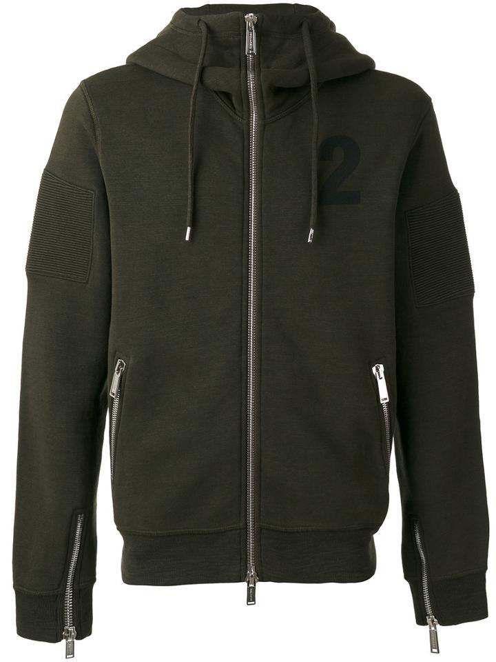 Dsquared2 - Hooded Sweatshirt - Men - Cotton - 38, Green, Cotton