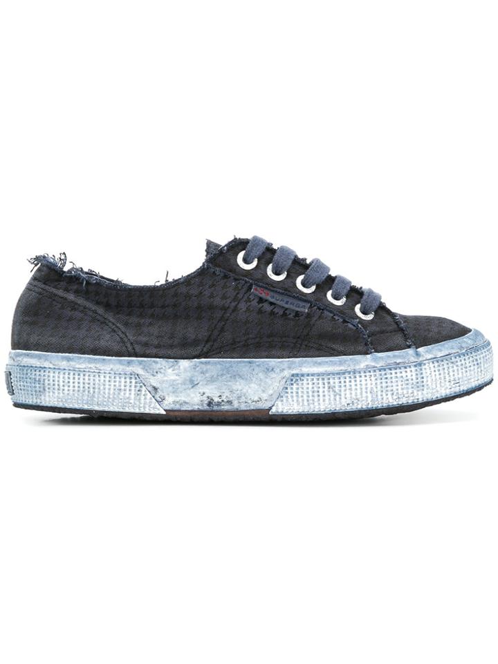 Massimo Alba Superga X Massimo Alba Worn Tennis Sneakers - Blue