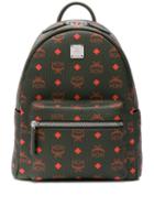 Mcm Logo Print Backpack - Green