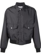 Maison Margiela Pocketed Bomber Jacket, Men's, Size: 48, Grey, Polyester