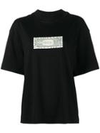 Tigran Avetisyan By Pavel An - Dollar Note Print T-shirt - Women - Cotton - One Size, Black, Cotton