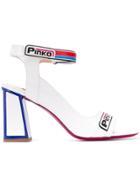 Pinko Logo Strap Sandals - White