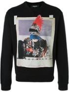 Dsquared2 Photo Print Sweatshirt, Men's, Size: M, Black, Cotton