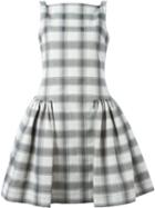 Vivienne Westwood Anglomania Sleeveless Checked Dress, Women's, Size: 42, Black, Polyester/cotton/spandex/elastane