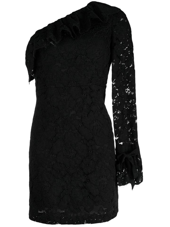 Philosophy Di Lorenzo Serafini Off-shoulder Lace Dress - Black