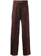 Etro Floral Embroidered Trousers - Brown