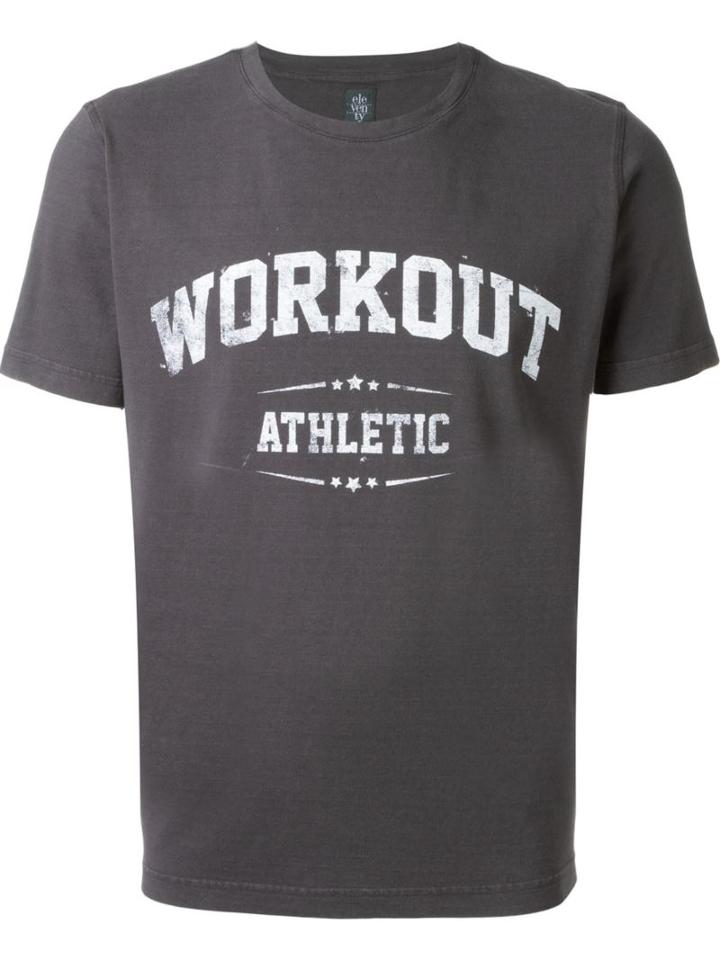 Eleventy Workout T-shirt, Men's, Size: Xxl, Grey, Cotton