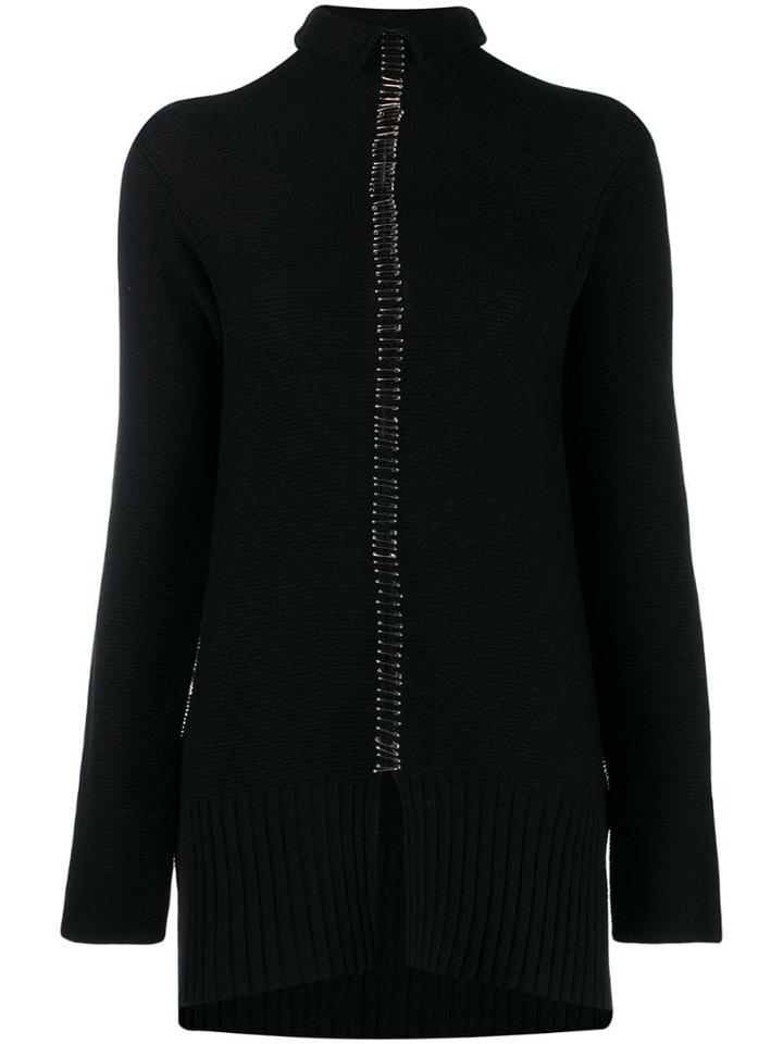 Pierantoniogaspari Safety Pin Knitted Cardigan - Black