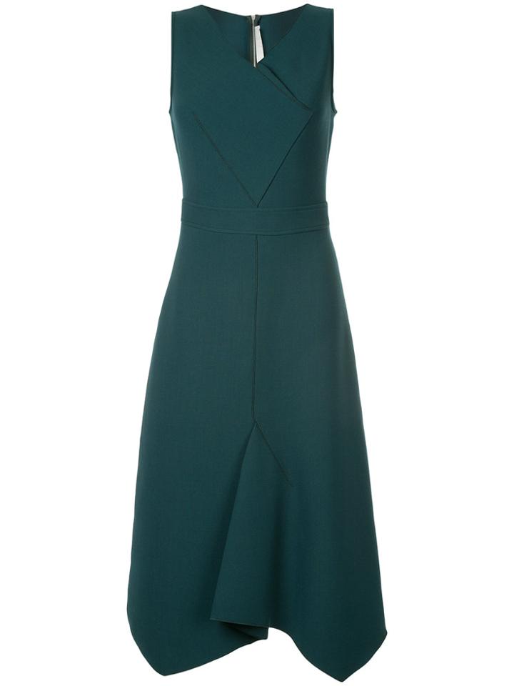 Dion Lee Loop Lapel Dress - Green