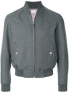 Thom Browne Center-back Engineered Stripe Wool Twill Blouson Jacket -